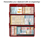 WhiteCoat Clipboard® Trifold - Red Flight Medic Edition